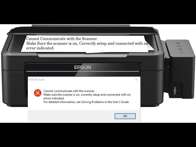 epson xp 305 scanner communication error
