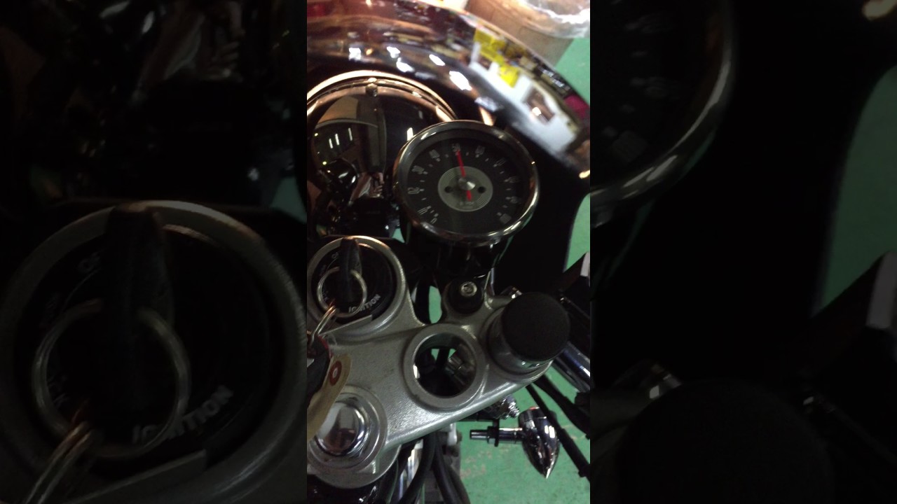 SR400 FI インジェクション タコメーター スミスメーター - YouTube