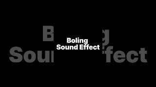 Boling Sound Effects
