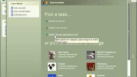 Windows XP Tutorial Logging in to the Computer Microsoft Training Lesson 2.10