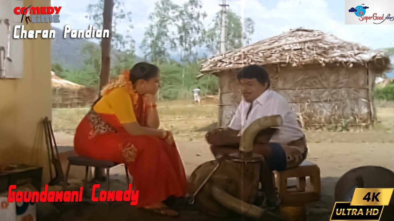 Because of you I have given blood to the ground many times Tamil Comedy  Goundamani  Cheran Pandian