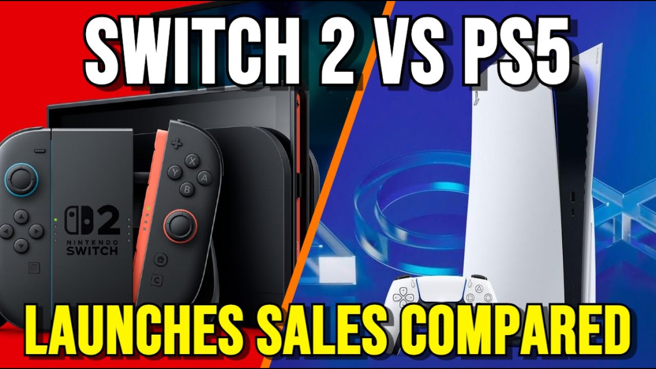 Switch 2 vs PS5 vs Switch 1 Launch Sales Comparison