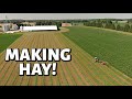 Our first days of HAY!! (FIRST CUT HAY 2020 - PART ONE): Vlog 305