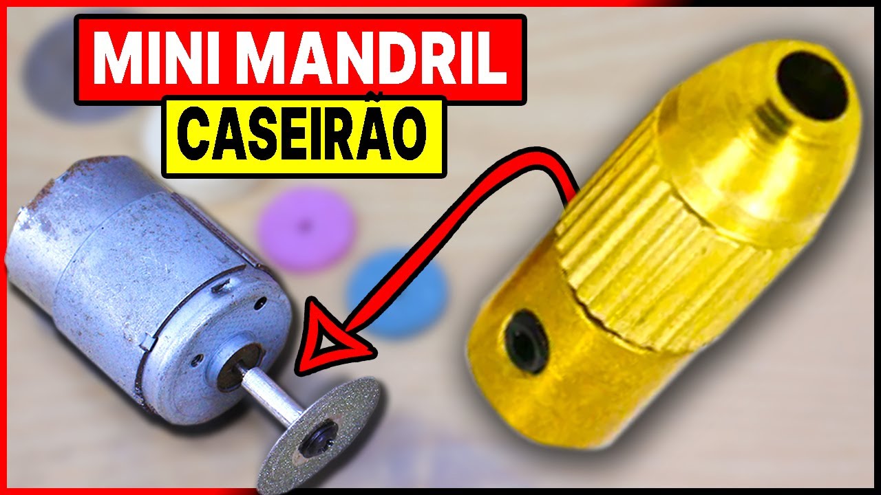 Como Fazer um Mini MANDRIL com REBITE em CASA !!!