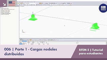 [EN] Tutorial de RFEM 5 para estudiantes | 006 Parte 1 - Cargas nodales distribuidas