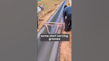 How Concrete Drainage Channels Are Made!