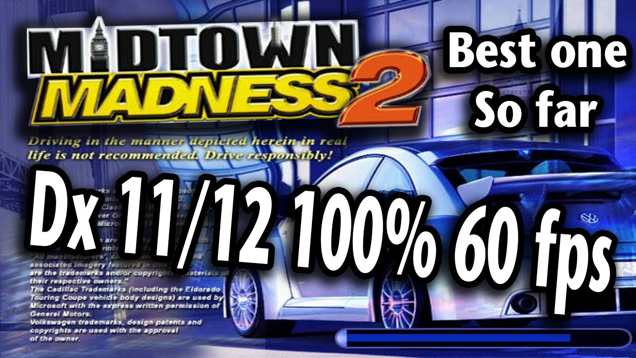 Midtown madness 2 100% performance 60 fps FIX