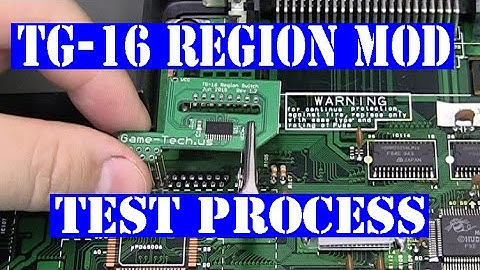 TG-16 region mod pcb testing process Pt2 TurboGrafx-16