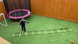 16 Agility Ladder Training drills for kids football