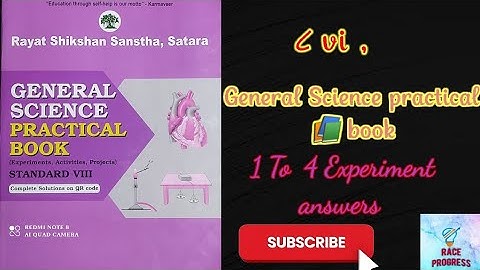 General science practical book /8th class /experiment 1to 4 / answars