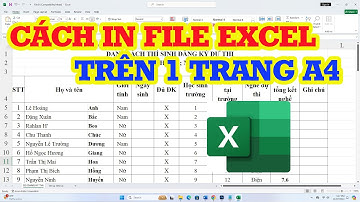 Cách in Excel trên 1 trang giấy A4 siêu đơn giản