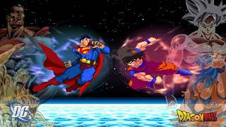 Goku vs Superman | All Forms | DC X Dragon Ball | Anime X Fighting Games screenshot 5