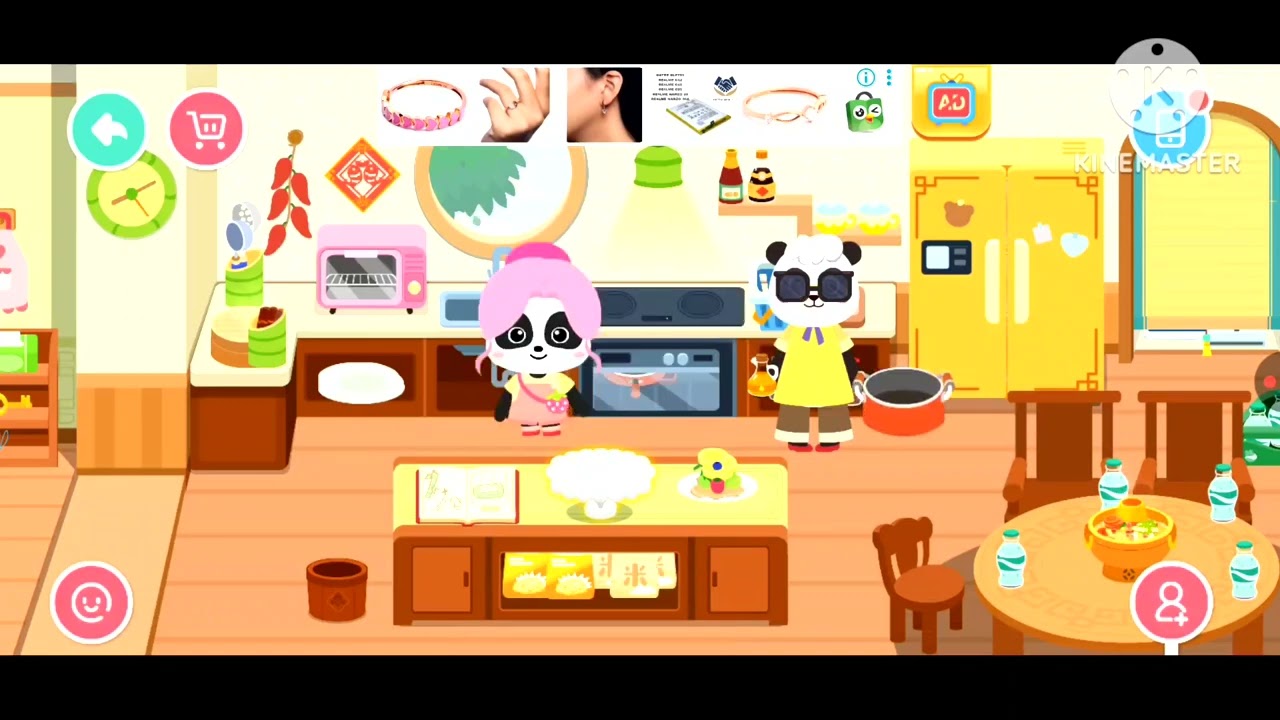 МИУМИУ ПОМОГЛА МАМЕ ПАНДЕ СДЕЛАТЬ ТАКДЖИЛ‼️🍱🍡🍧🍚🍛|BABYBUS MY WORLD CITY