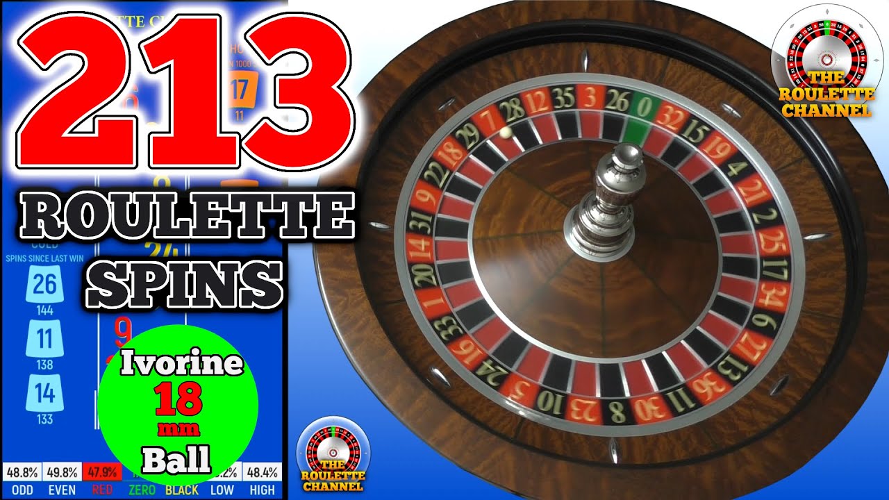 213 Roulette Wheel Spins 18 mm Roulette Ball Both Directions Blue