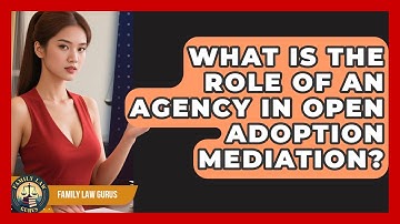What Is The Role Of An Agency In Open Adoption Mediation? - Family Law Gurus