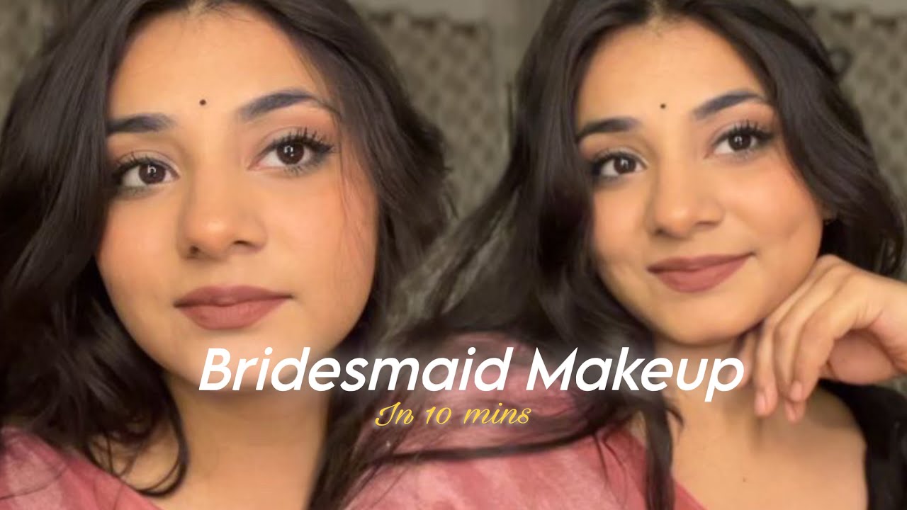 Easy bridesmaid makeup in 10 mins😍