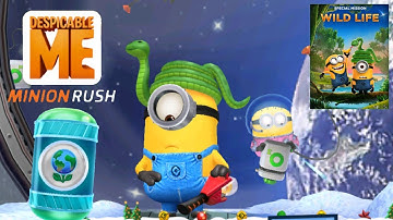 Minion rush Snakey Stuart new minion costume Wild Life special mission gameplay ios android