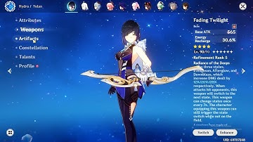 C0 Yelan + R5 Fading Twilight Solo Damage Test (Very F2P Friendly)