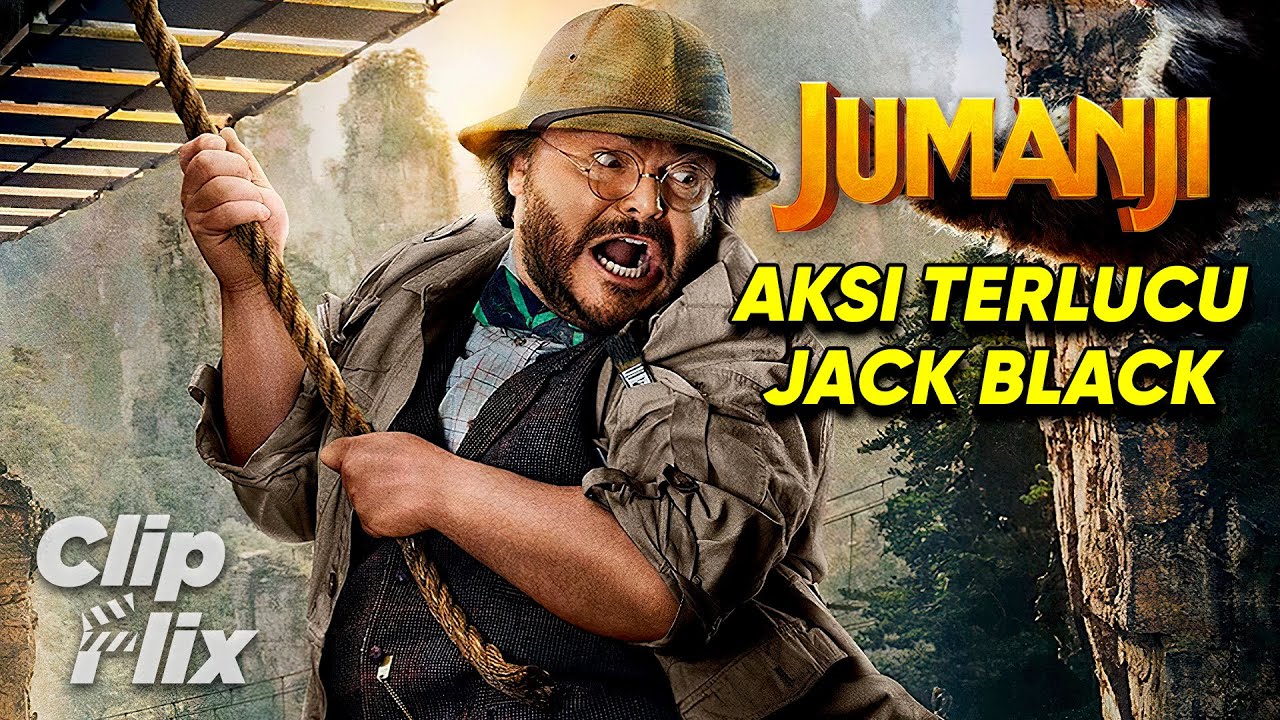 Jumanji: 10 Aksi Terlucu Jack Black | Petualangan Komedi Fantasi | ClipFlix