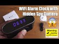 WiFi Hidden Spy Camera Alarm Clock Full HD 1080P Unboxing and Setup