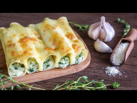 Video: Cannelloni Med Keso Och Spenat