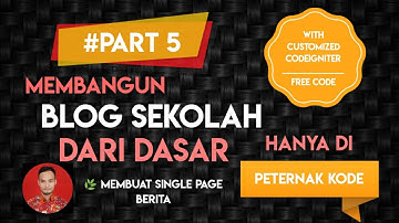 🎓 Blog Sekolah Codeigniter Harviacode PART 5