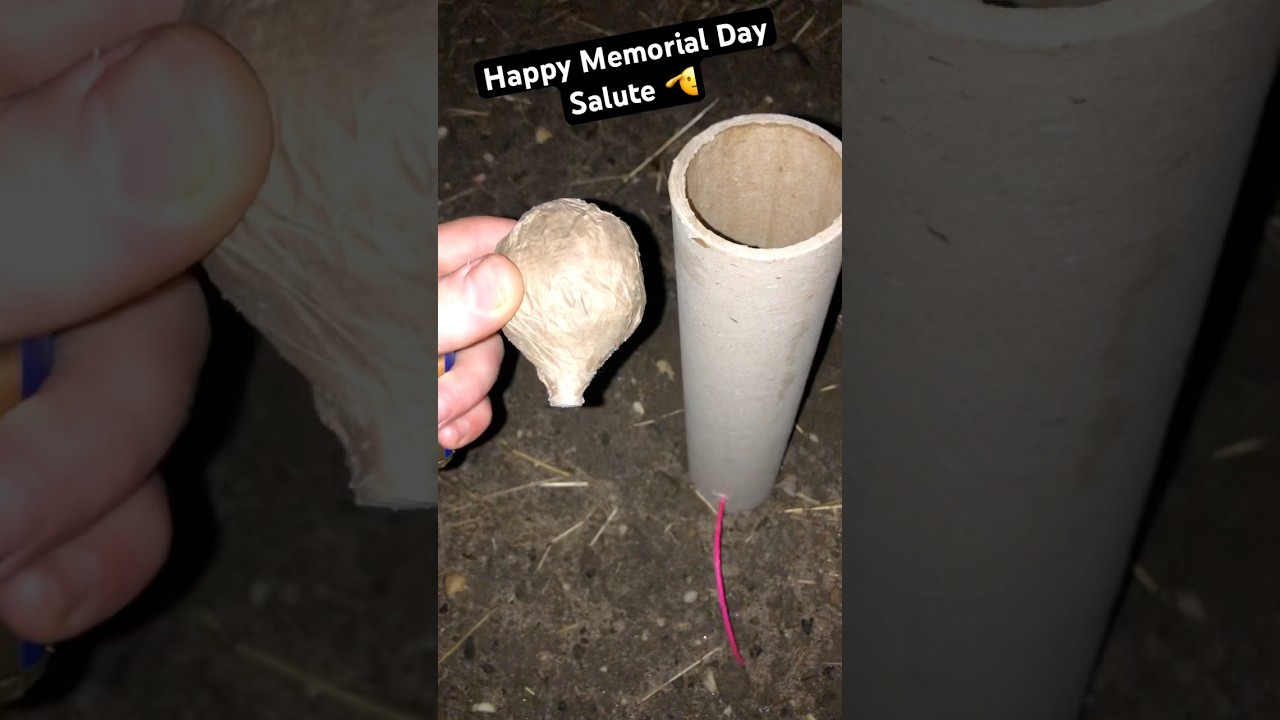 Homemade flash salute ballshell for Memorial Day 🙏🏼