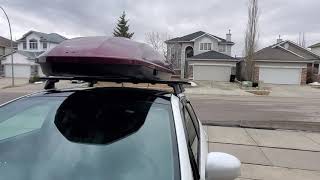 2012 Venza with Yakima Roof Rack and Showcase 20 Cargo box. Toyota Venza Rack Roof