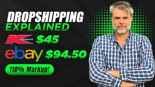 Dropshipping 2024 EXPLAINED - Kmart $45, eBay $94.50 - 110% Markup!