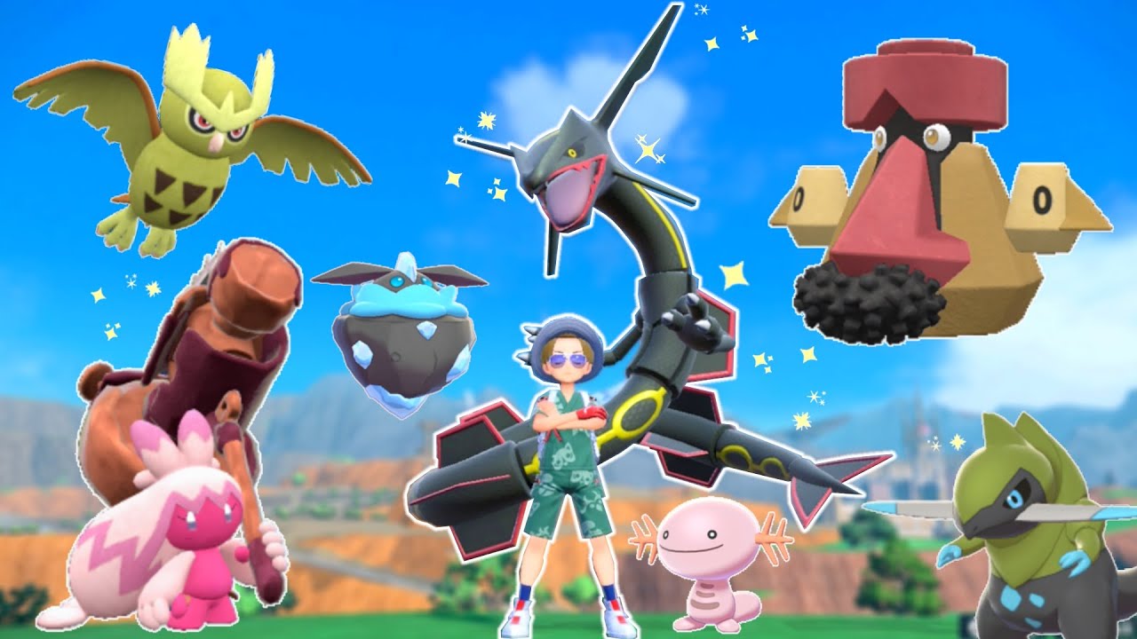 SHINY RAYQUAZA in Pokemon Violet + SO MANY SHINIES