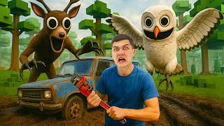 картинка: Оживили АВТОМОБИЛЬ на Бездорожье за 99 Ночей в Лесу ROBLOX!
