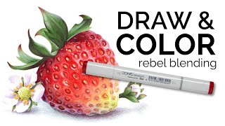 Draw & Color: Break the Copic Marker Blending Rules!