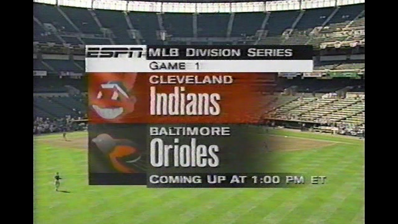 Cleveland vs Orioles (1996 American League Division Series Game 1, with ESPN's pregame)