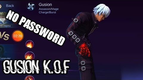 GUSION K.O.F SCRIPT | NO PASSWORD | MLBB SCRIPT