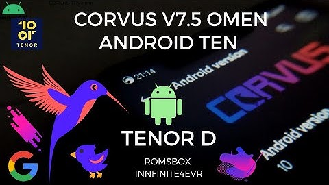 Android 10 Latest Update for Tenor D | 10.or D | Corvus Rom