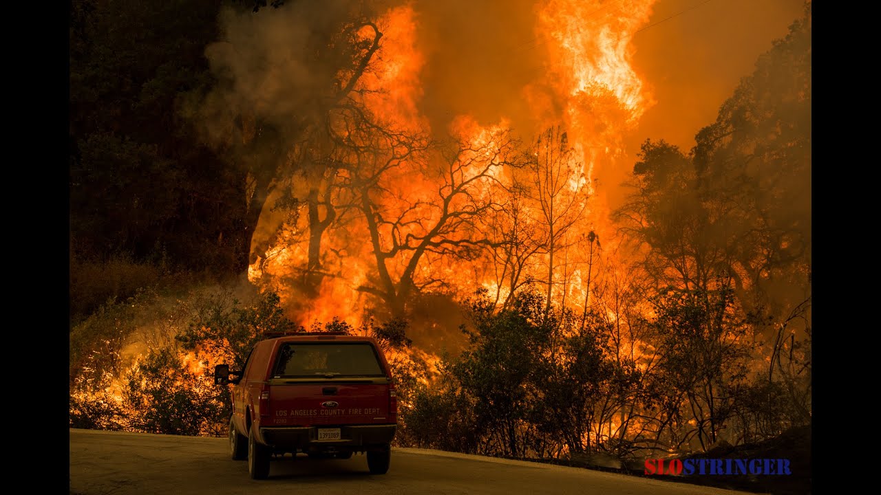 Chimney Fire SLO County Vegetation Fire Day/Night 4 Extreme Fire Activity