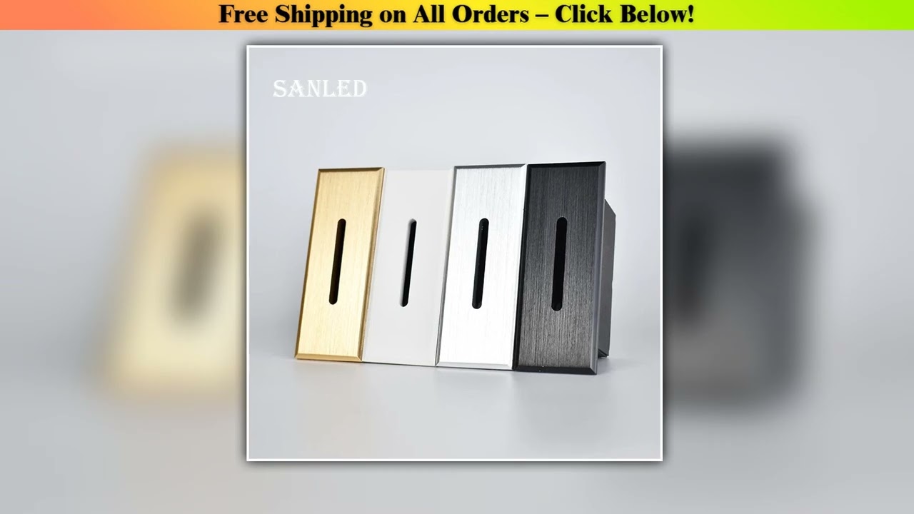 SANDIY LED Staircase Light Alluminum Wall Lamp Recessed Night Lights for Ladder Hallway Corridor