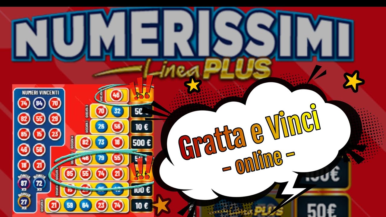 esempio vincita numerissimi da 5 euro