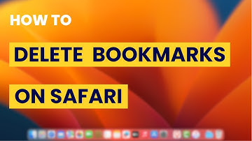 How To Delete Bookmarks on Mac (Safari)