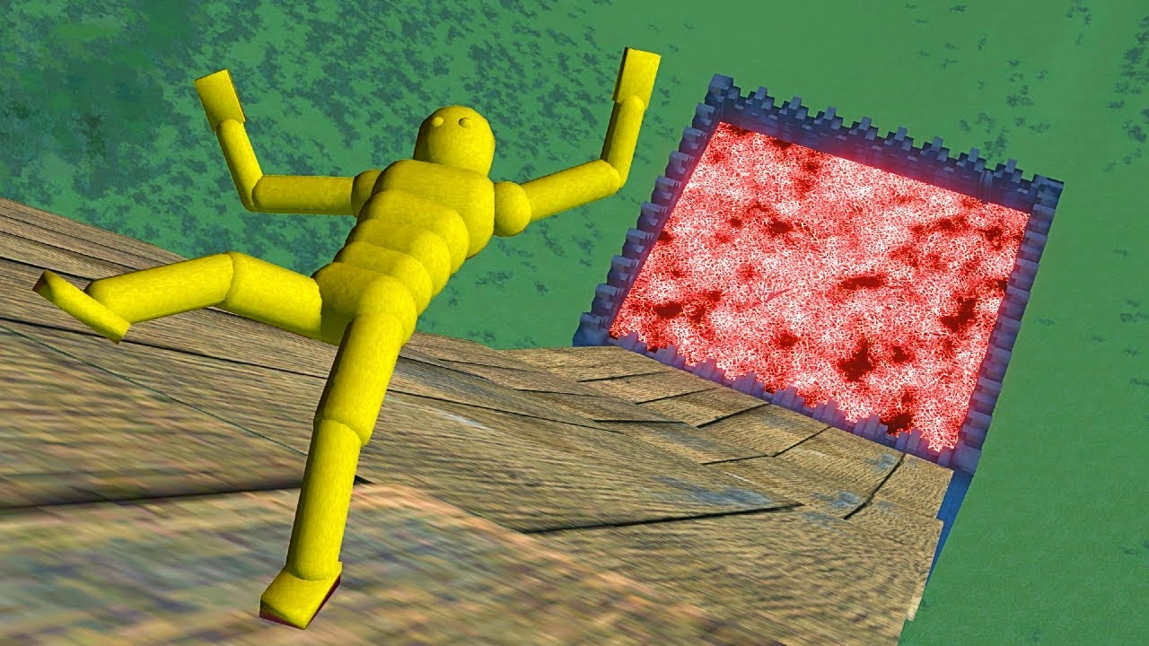 Euphoria Ragdoll Fails – Ultimate Physics Falling Test On Molten Lava
