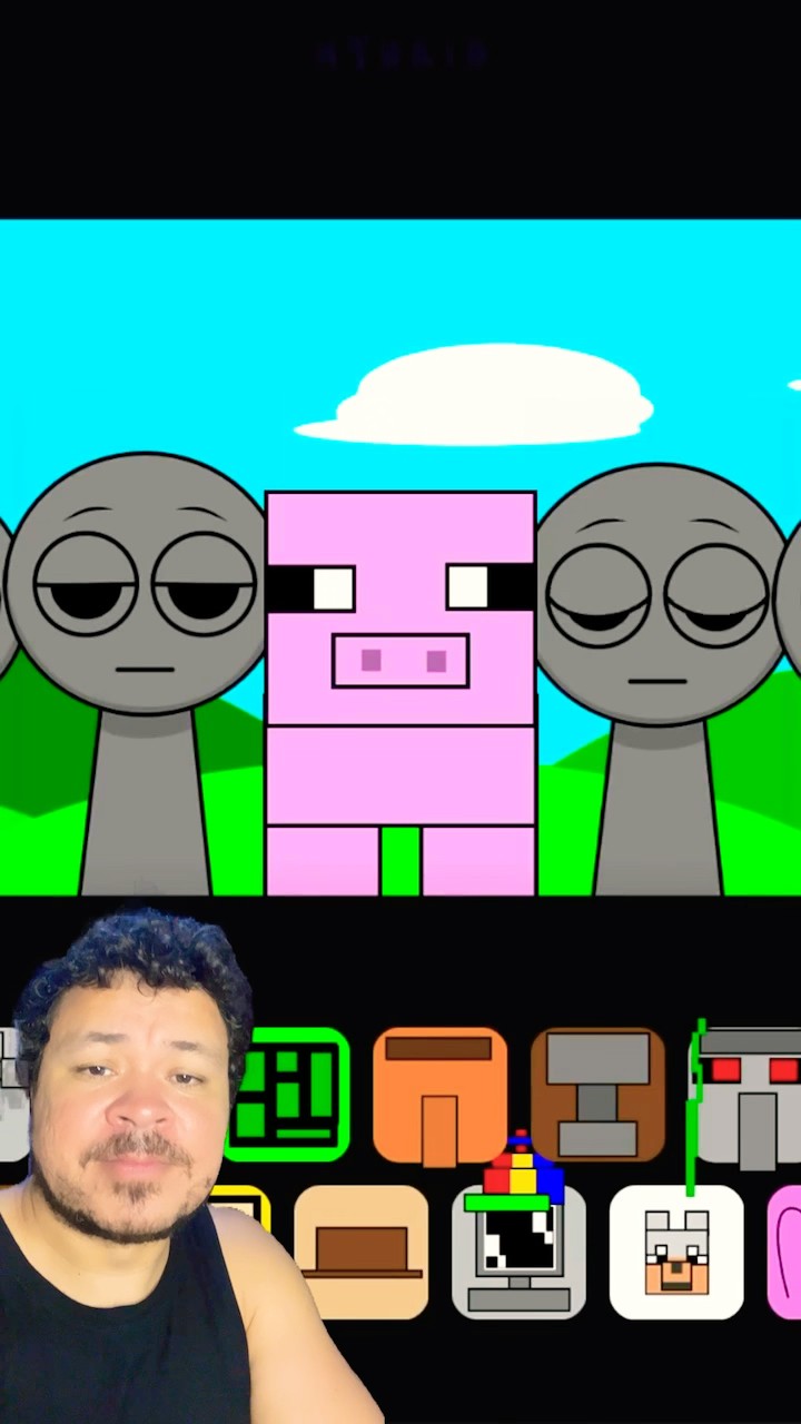 QUANDO JUNTA SPRUNKI COM MINECRAFT #mayumigames #minecraft #sprunki