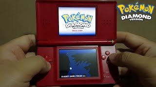 Pokémon Diamond Version on Nintendo DS Lite