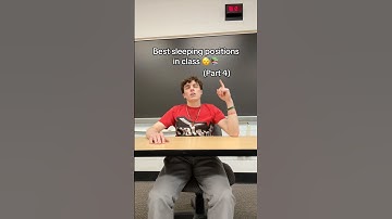 Best sleeping positions in class 😴📚 (Part 4)