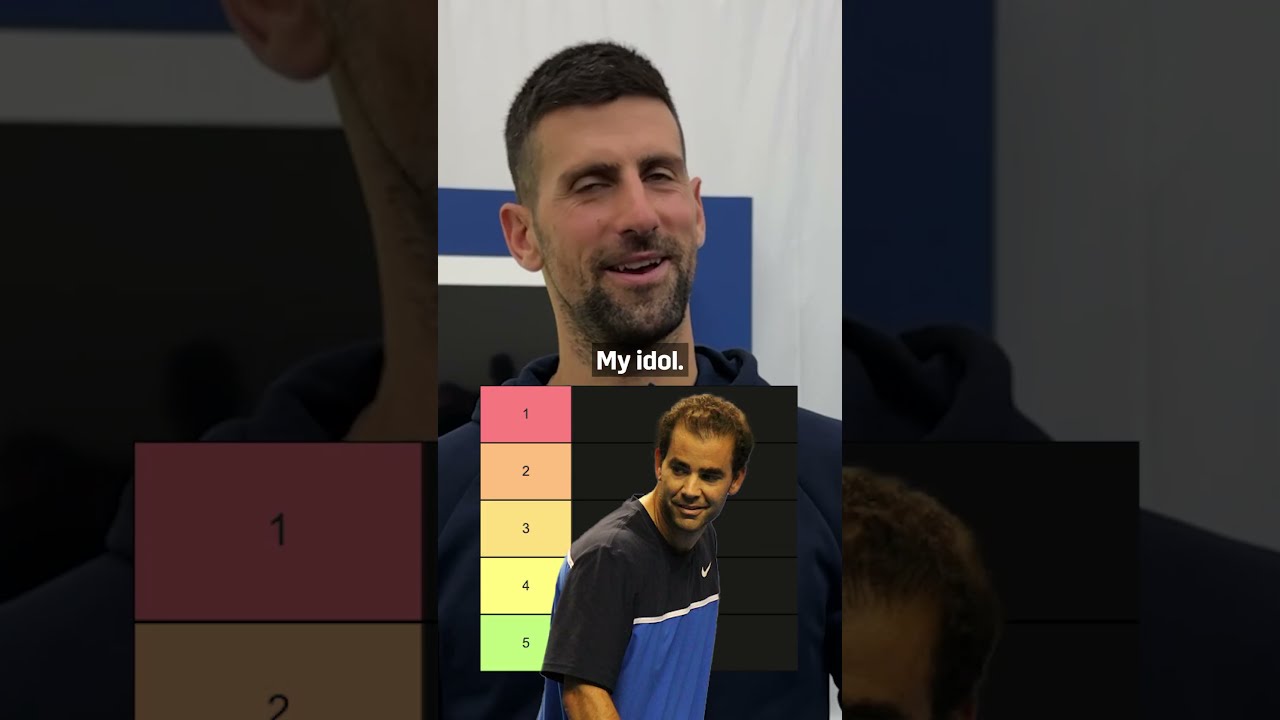Novak Djokovic Blind Ranks Tennis Legends 