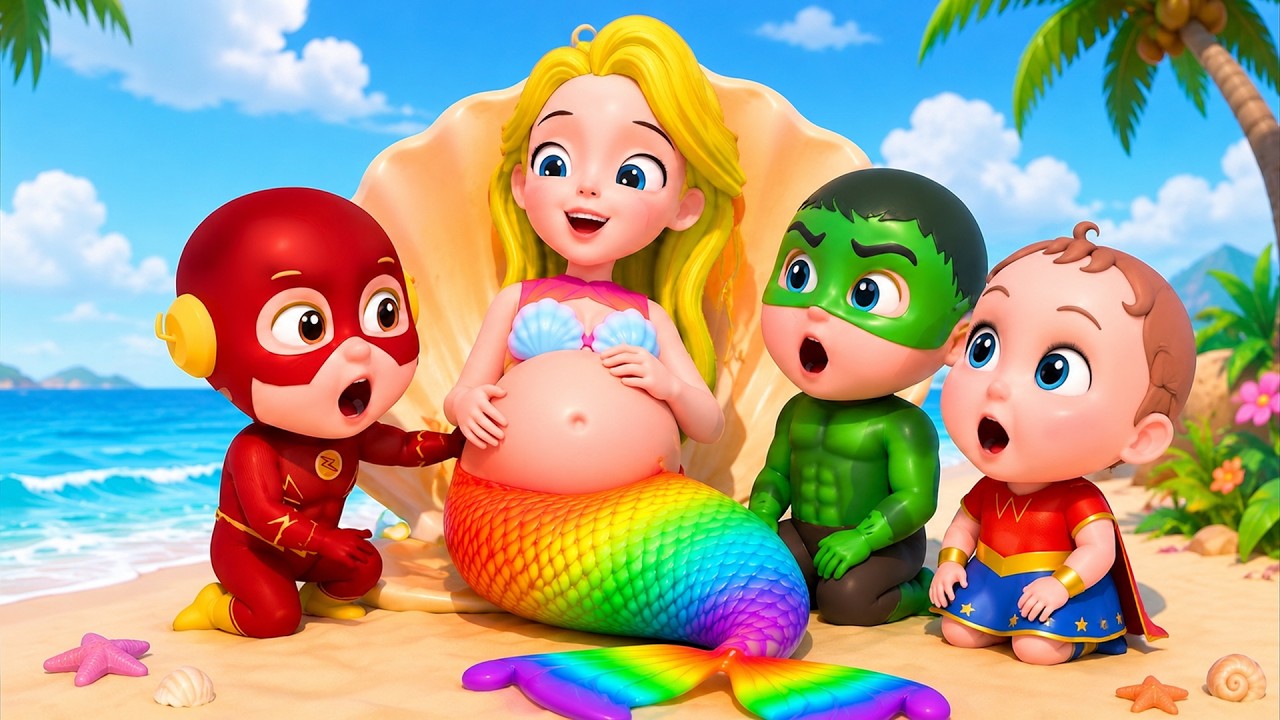 妊娠中の人魚を救う🧜♀️ 人魚の歌 | Saving the Pregnant Mermaid | 子供の歌と童謡 | こどものうた | Pulka - 子どもの童謡