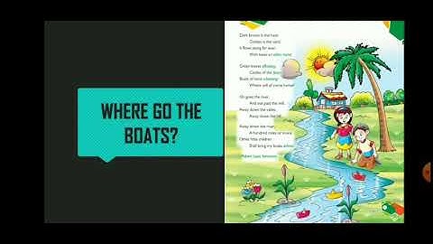 Where go the boats? (By R.L Stevenson)