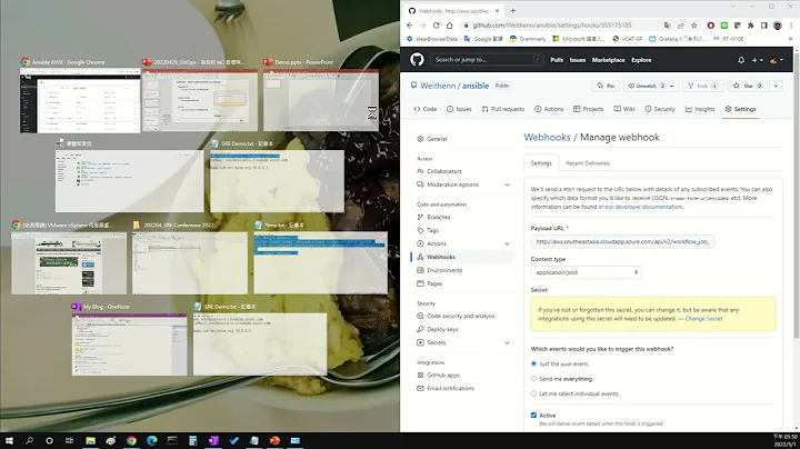 SRE Conference 2022 -  Using Ansible Automation Webhooks for GitOps