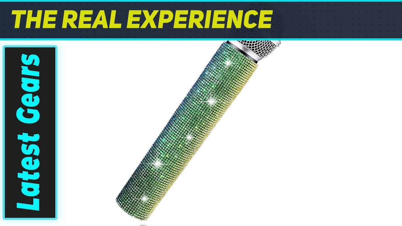 Sanwuta Sparkly Fake Microphone: The Ultimate Bling Prop!