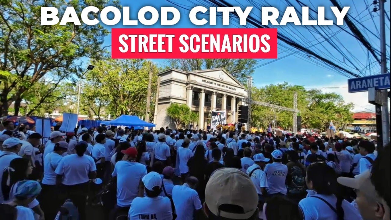 Mga Protesters naglunsad ng Rally sa Bacolod City 🇵🇭 | Trillion Peso March | Street Scenarios 
