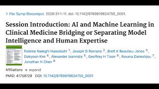 AI and Machine Learning in Clinical Medicine